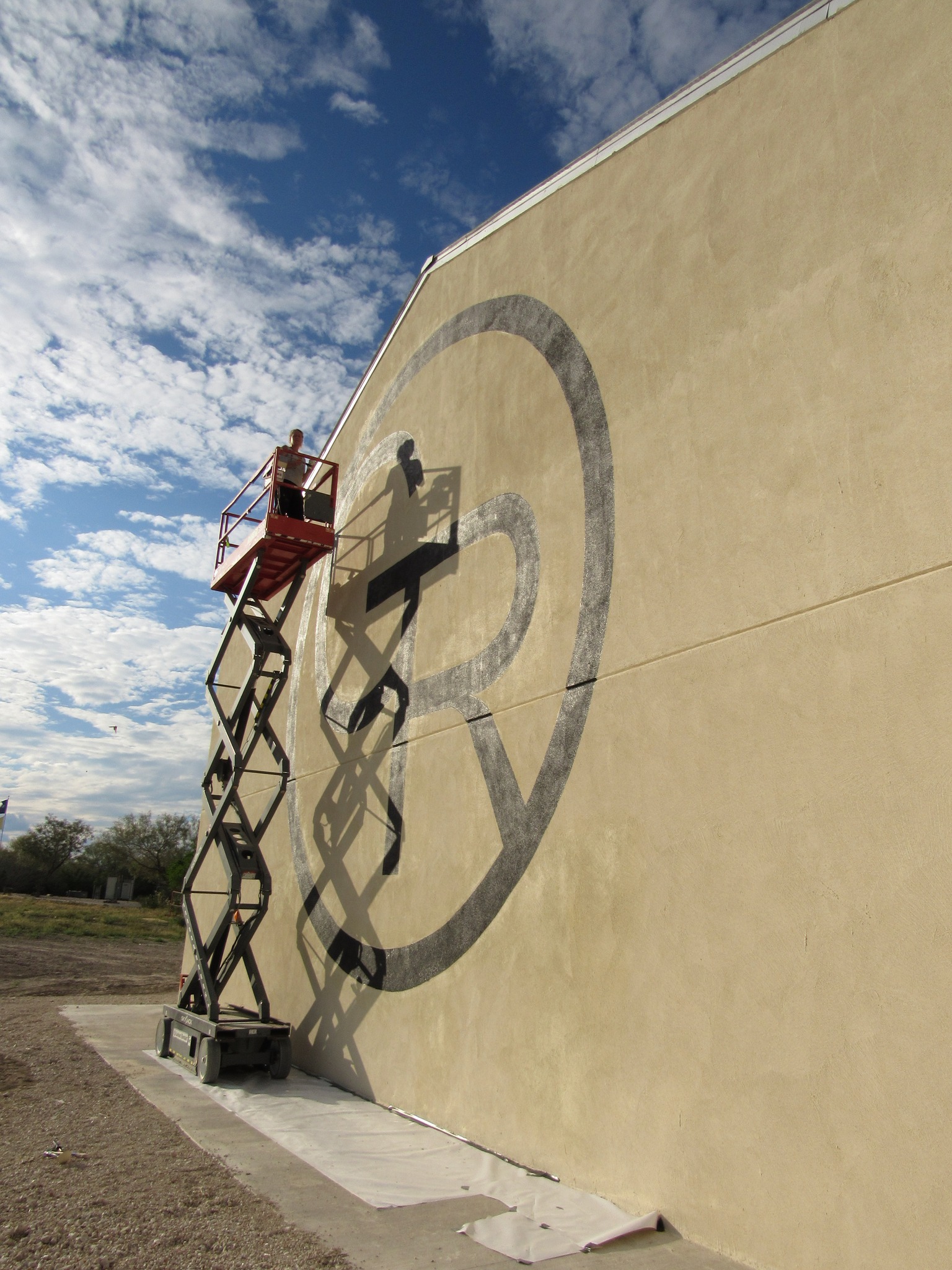Mural we painted for the Grace River Ranch in South Texas.