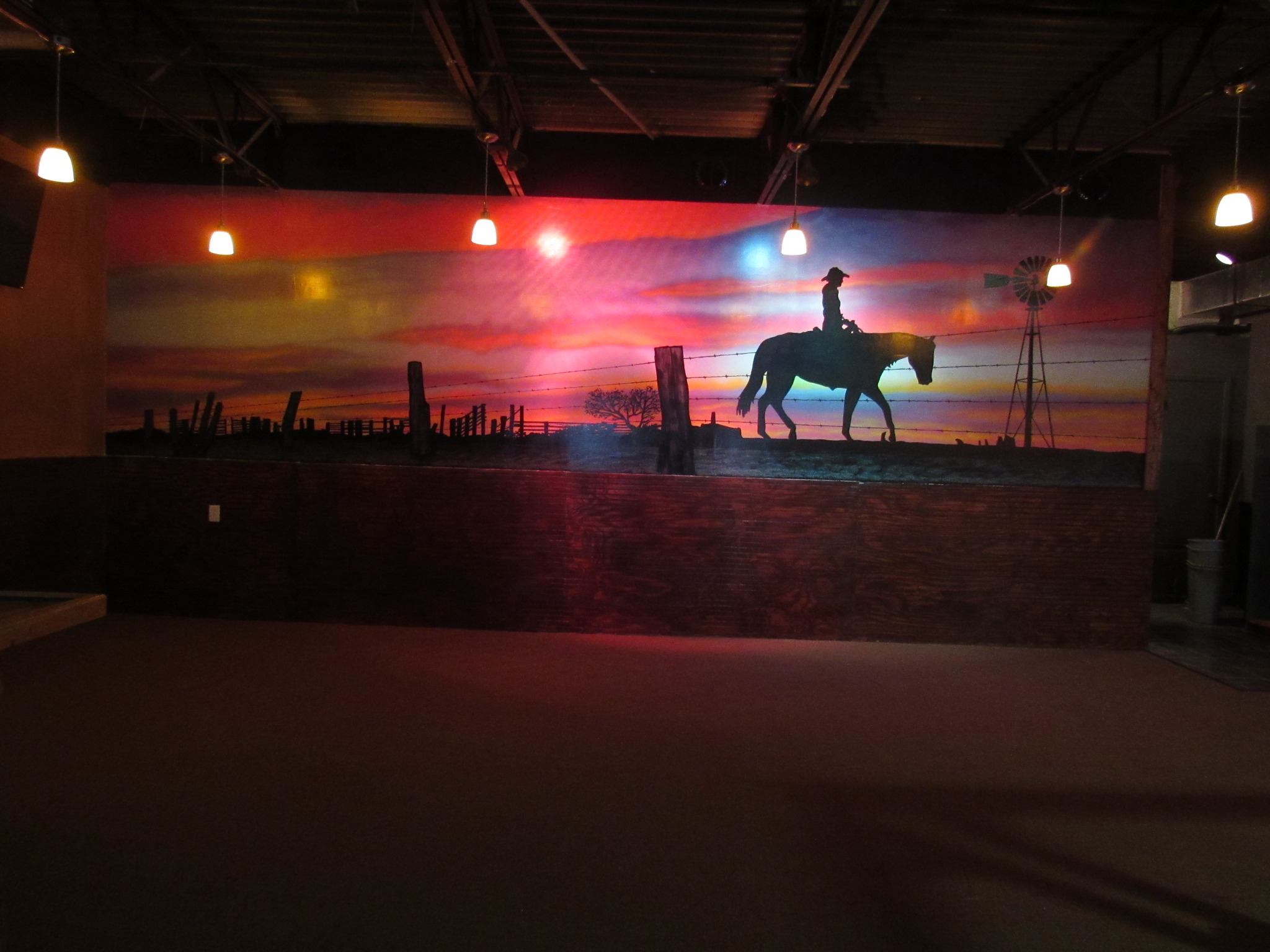 Mural painted for the Sunset Rodeo in Corpus Christi, Texas.