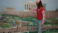 Acrylic Painting of Acropolis in Athens, Greece. •  Art by Nikki